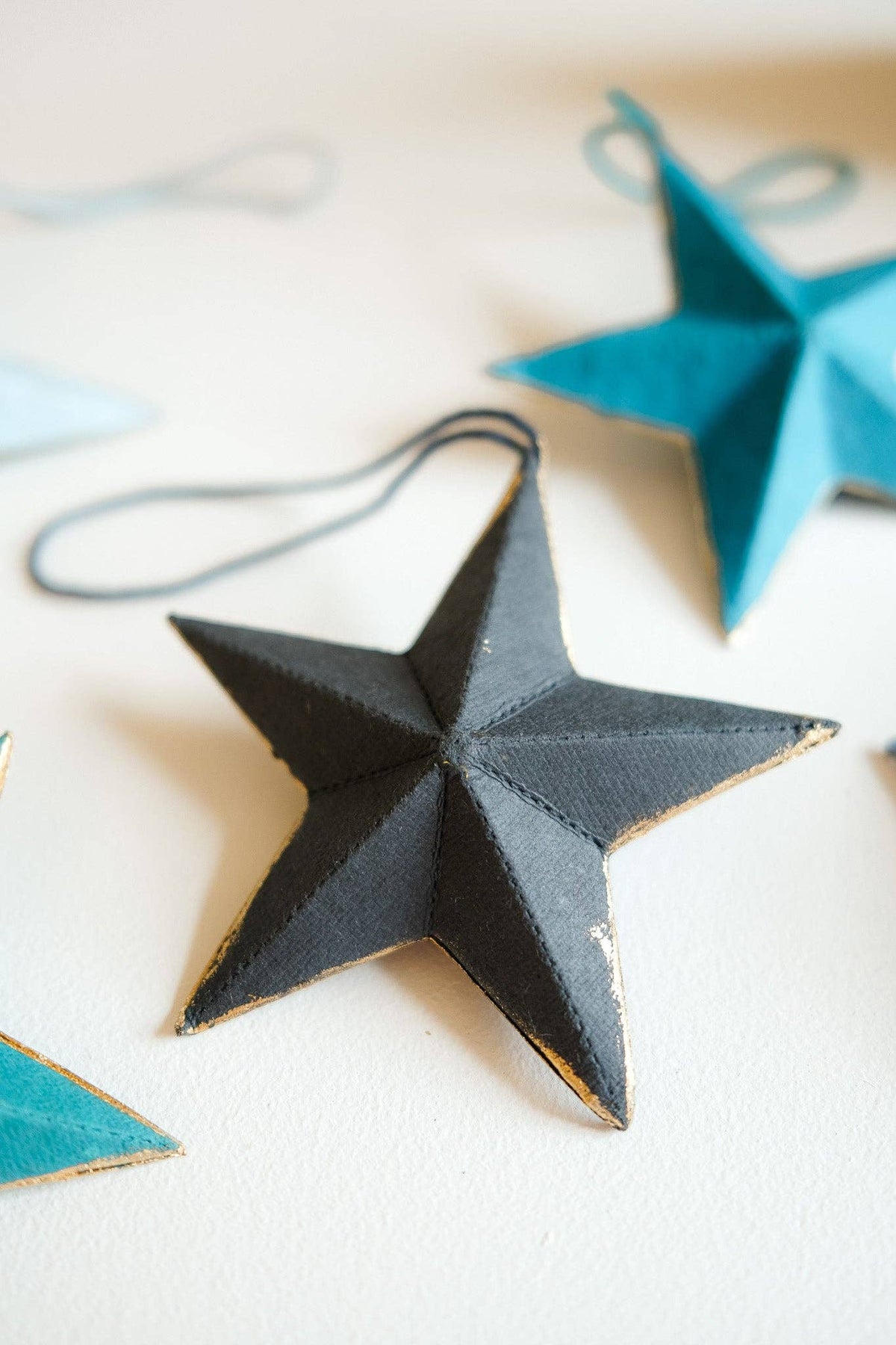 East End Press Set of Five Star Ornaments