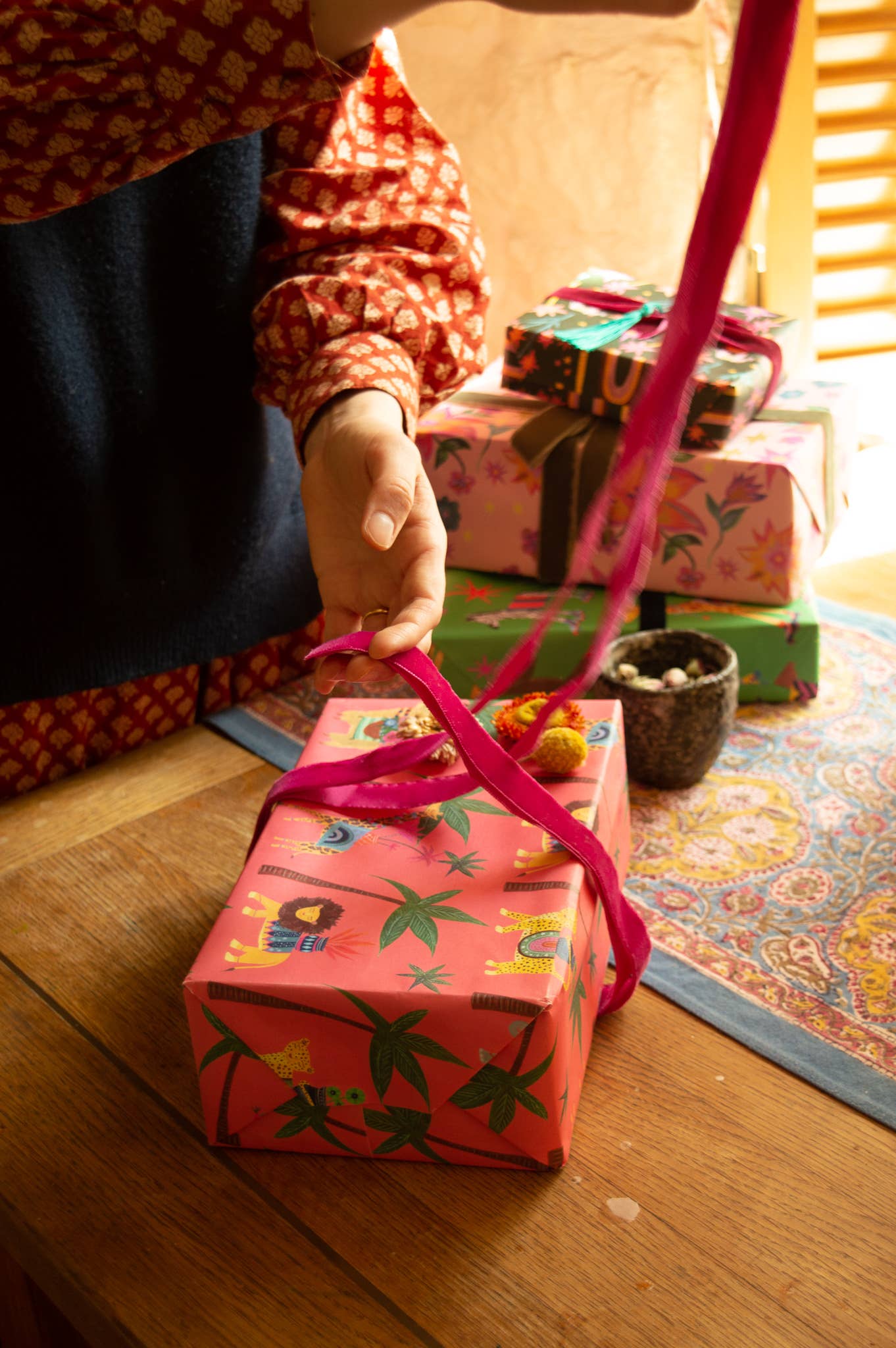 'Tropical Parade' Luxury Gift Wrapping Paper