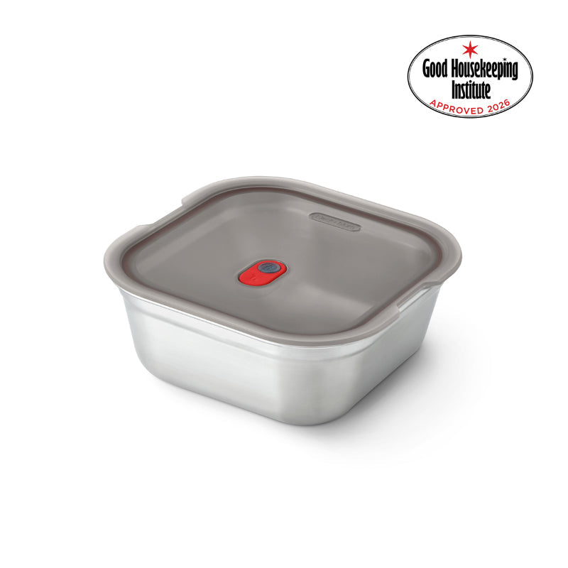 Black+Blum Large Meal Prep Box Square -  Microwaveable Multifunction Stainless Steel