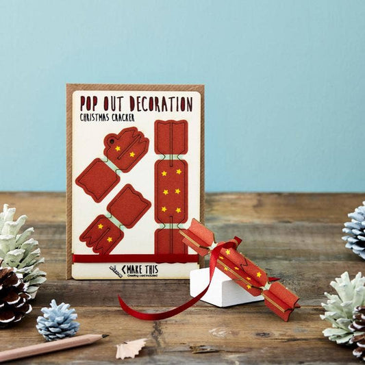 Pop Out Cracker Christmas Card