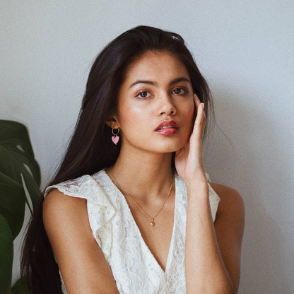 Love Grows Good Huggies Hoop Earrings