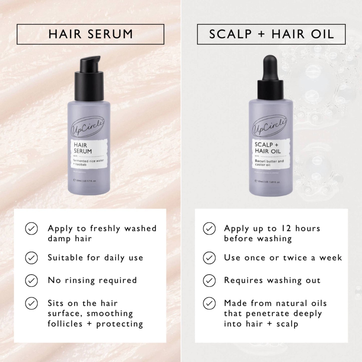 UpCircle Hair Serum with Fermented Rice Water 50ml