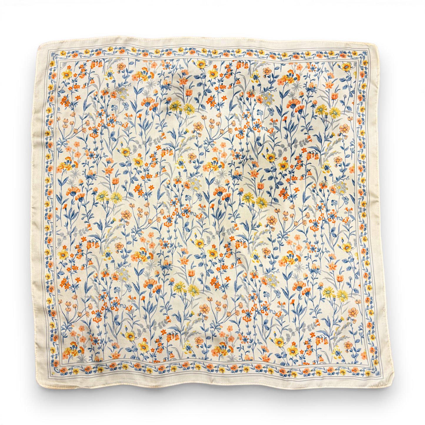 Floralia Silk Touch Neckerchief Bandana Scarf