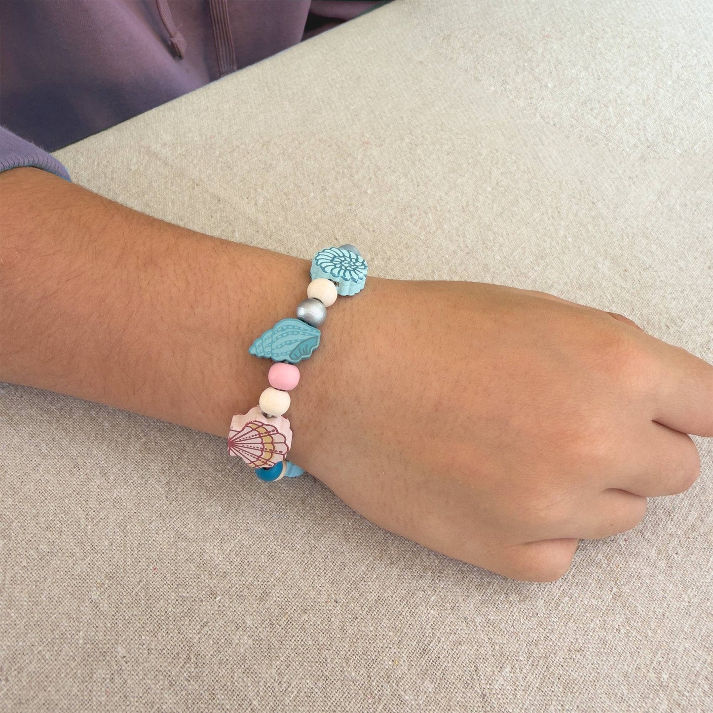 Cotton Twist Seashell Bracelet Gift Kit