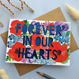 'Forever In Our Hearts' Paper Cut Sympathy Card