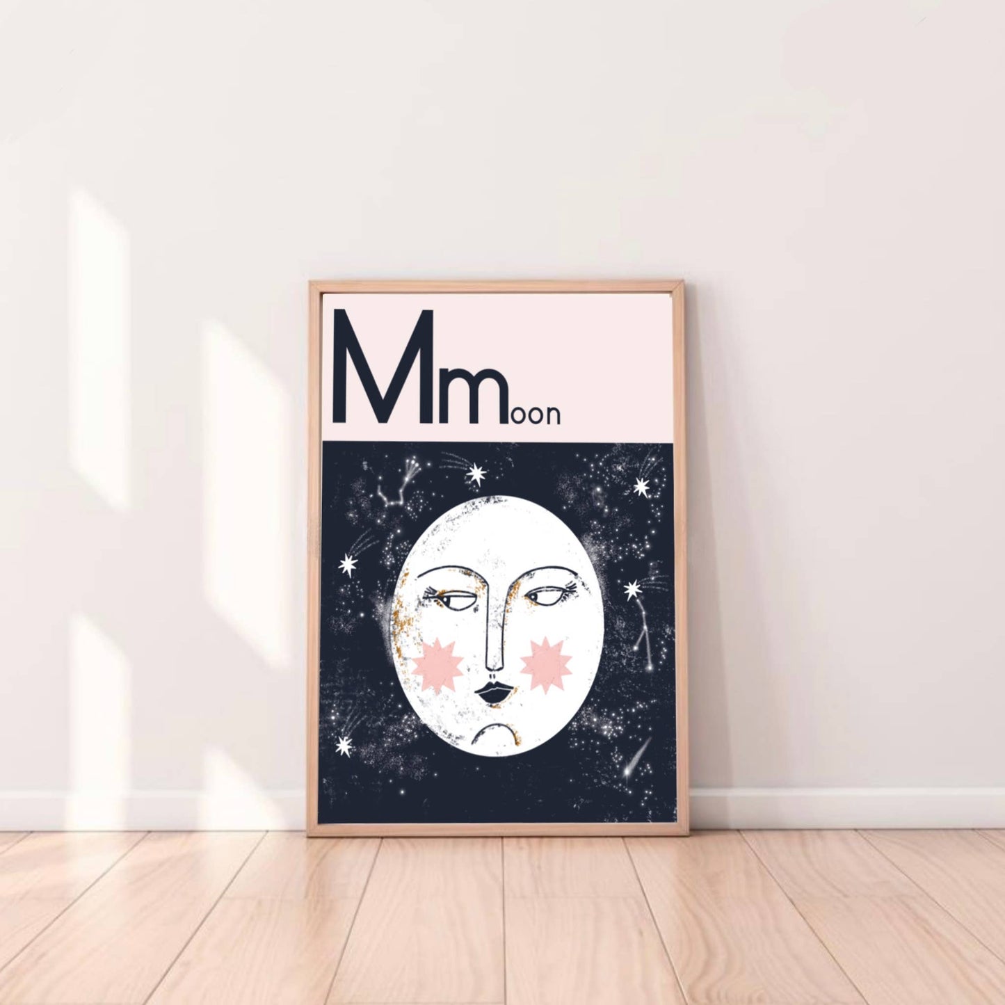 M for Moon Art Print