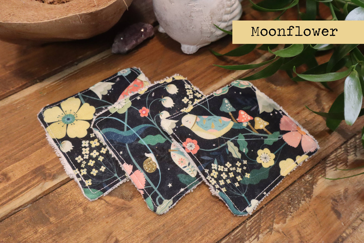 Handmade Cotton Scrubbies - Reusable Face Wipes