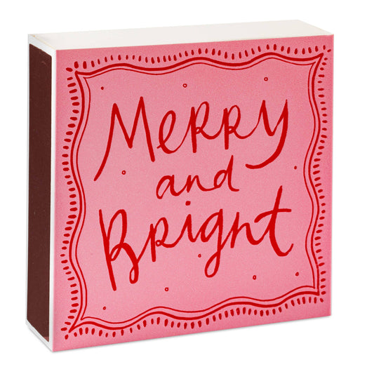 Merry and Bright Christmas Safety Matches