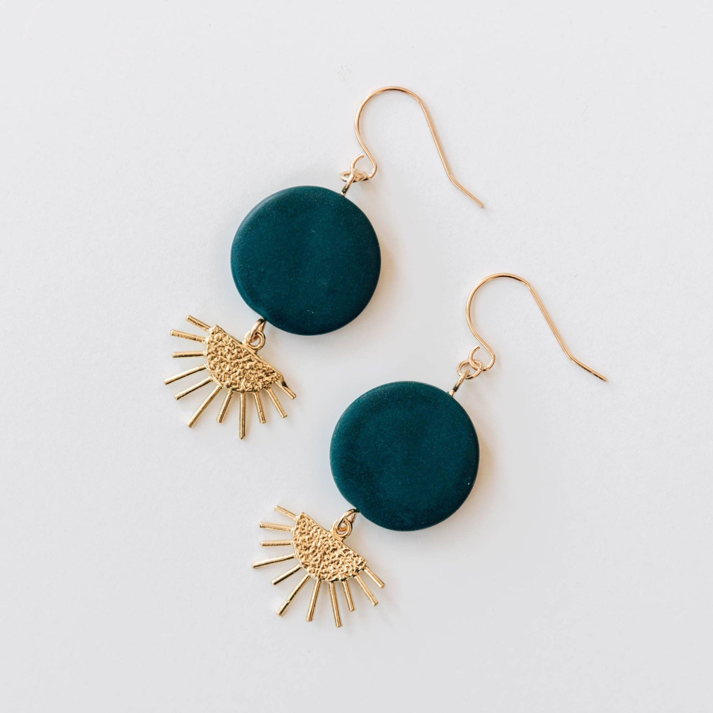 Teal Sunset Drop Earrings