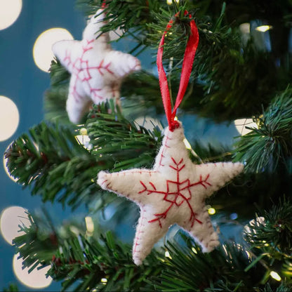 Felt Star Tree Decoration