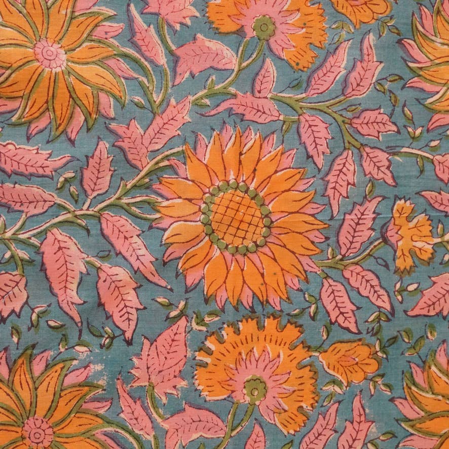 Floral Printed Cotton Tote Bag