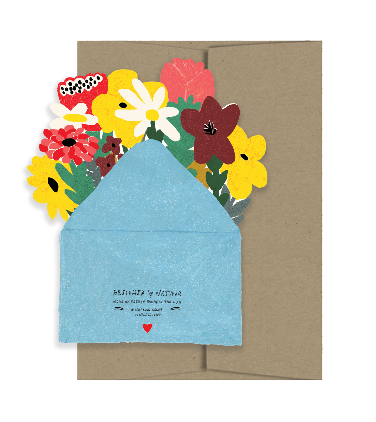 ‘THANKS’ Envelope filled with Flowers