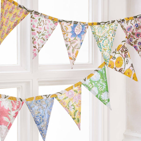 Floral Pastels Bunting Garland - 2.5m