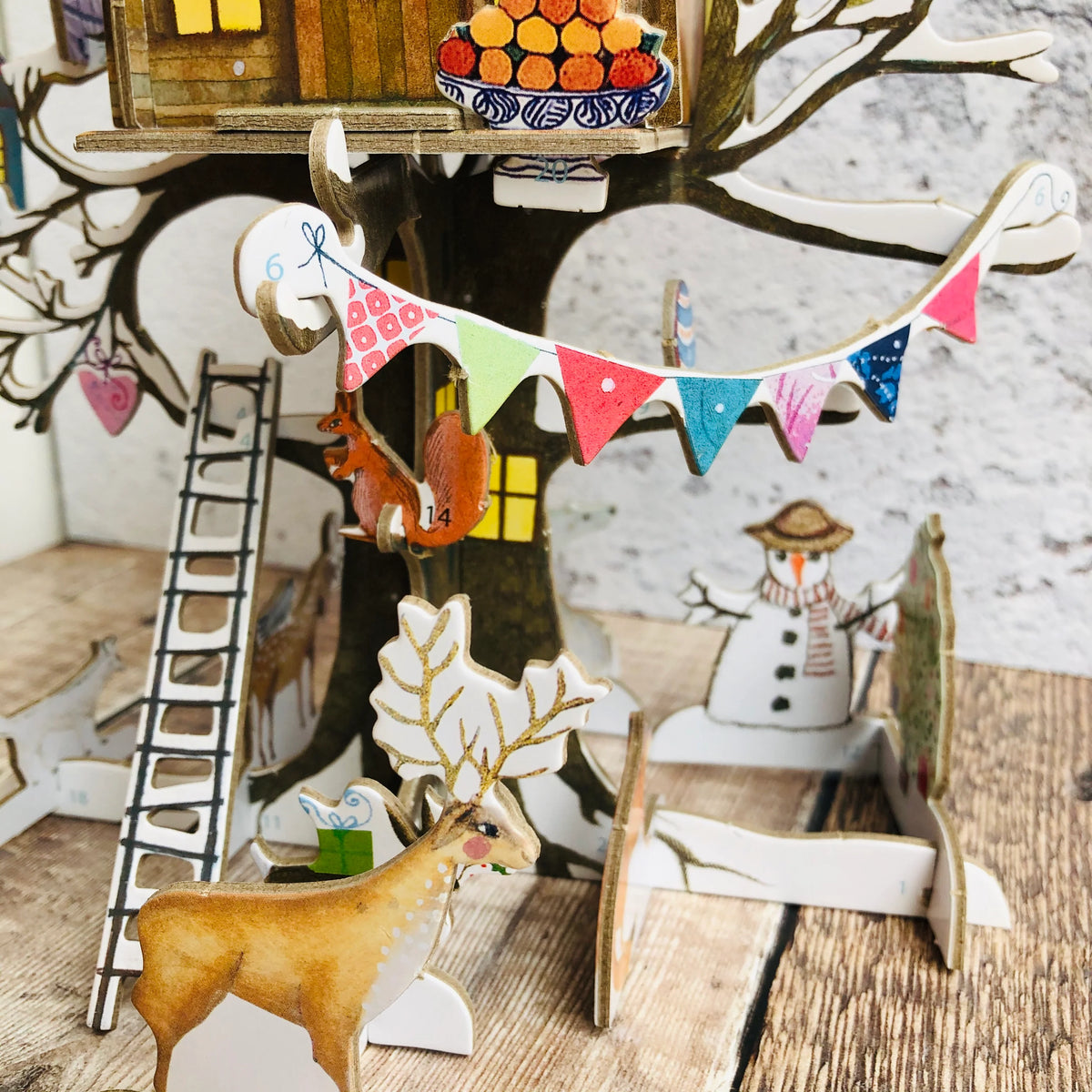 Christmas Treehouse Slot Together 3D Advent Calendar