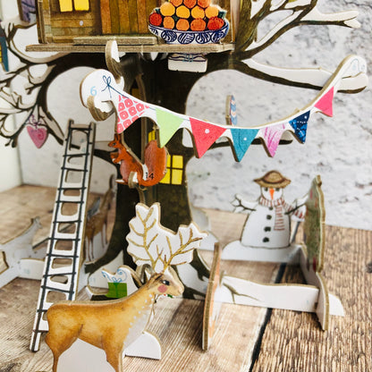 Christmas Treehouse Slot Together 3D Advent Calendar