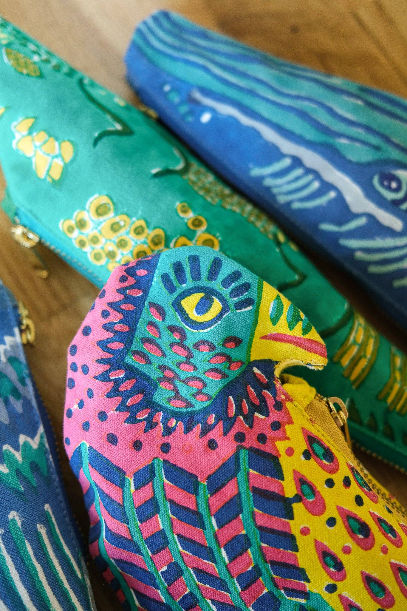 Parrot Fabric Pen & Pencil Case