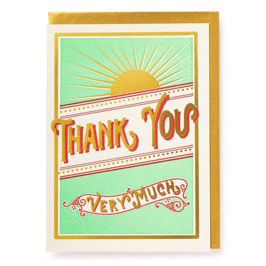 Sunshine Thank You Very Much Card