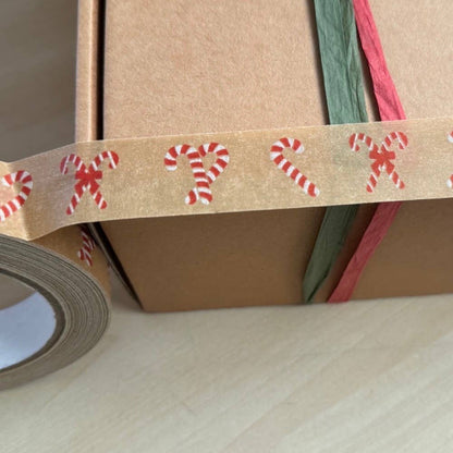 Festive Biodegradable Christmas Tape - 24mm x 50m