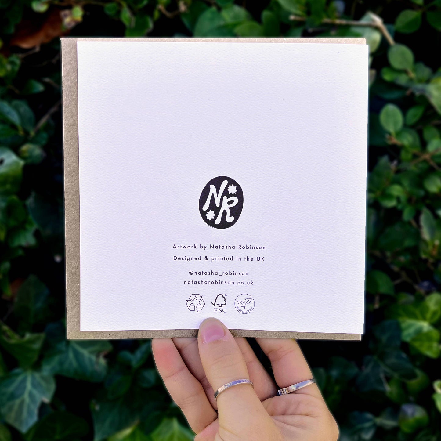 ‘Charmouth Chilly Dippers’ Dorset Linocut Art Card