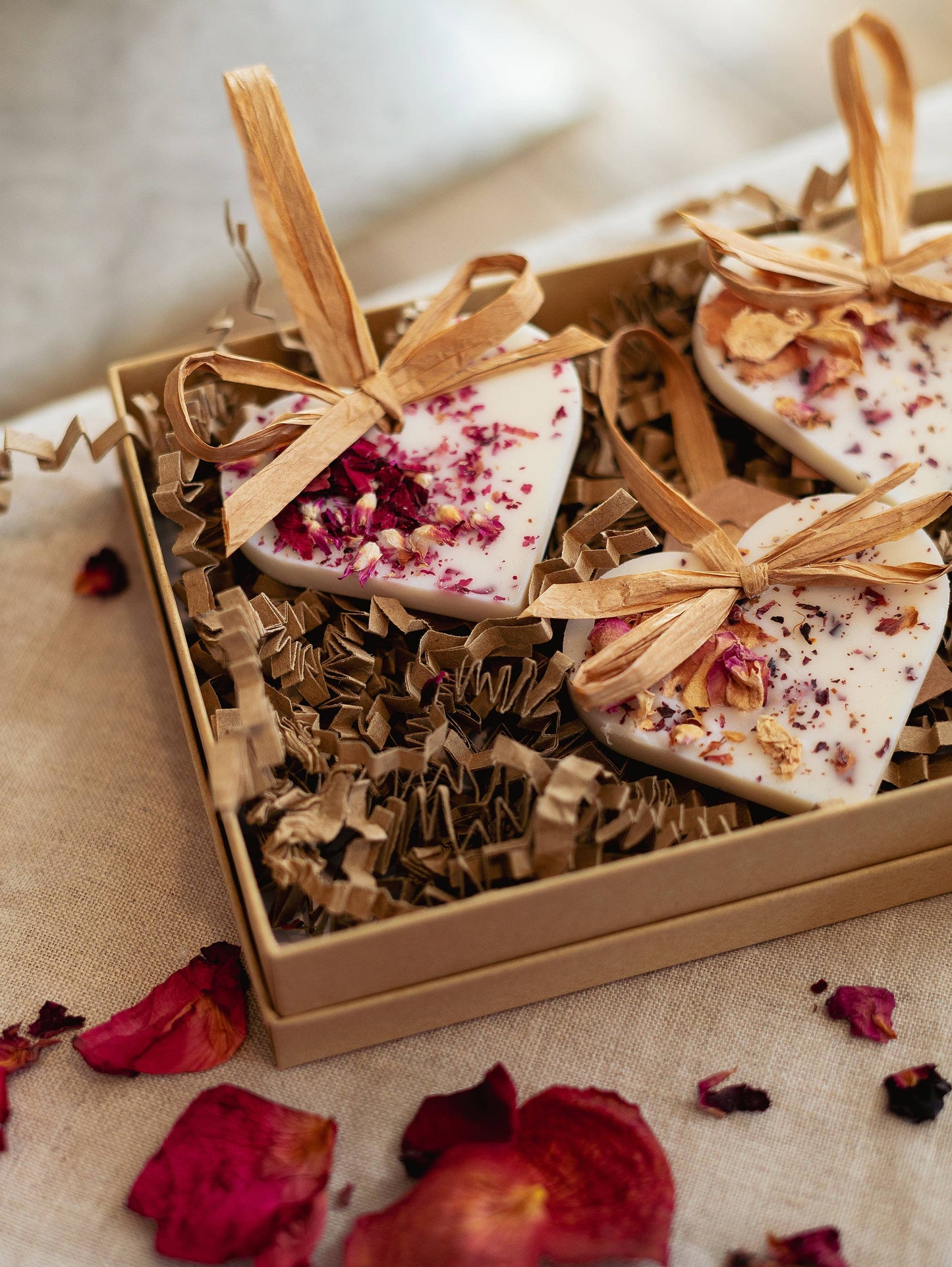 Individual Rose Heart Scented Decoration