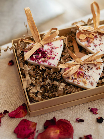 Individual Rose Heart Scented Decoration