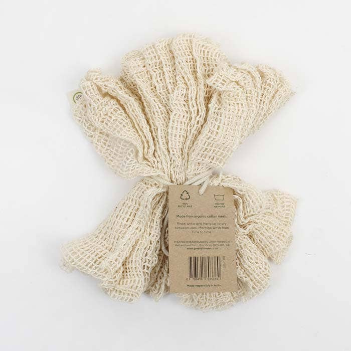 Organic Cotton Bath Scrub Exfoliating Body Puff