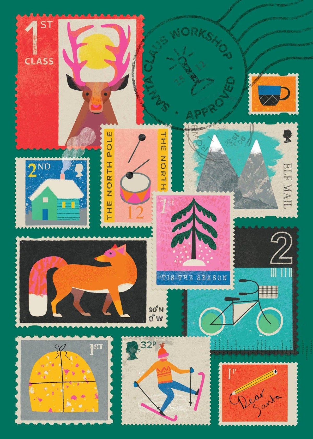 Christmas Stamps Card