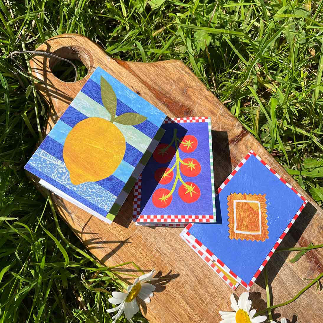 Vegetable Patch Concertina Greeting Card