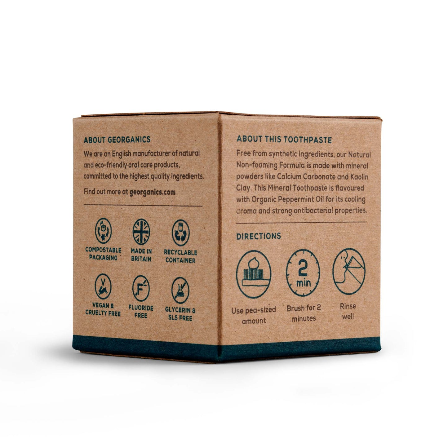 Georganics Mineral Toothpaste - Peppermint 120ml