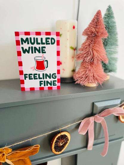 Mulled Wine Feeling Fine Christmas Card