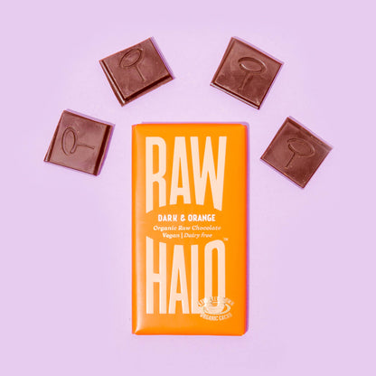 Dark & Orange Organic Vegan Chocolate Mini Bar 35g