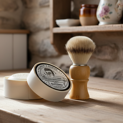 Shaving Soap in Wooden Box