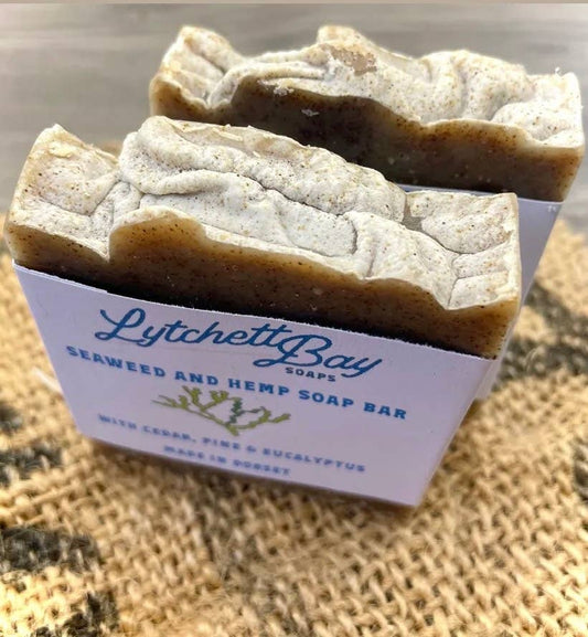 Seaweed & Hemp Soap Bar with Eucalyptus Oil - Handmade in Dorset