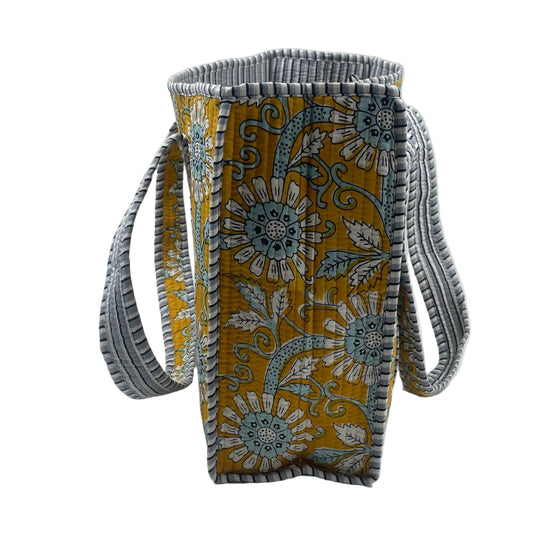 Arabelle Quilted Cotton Tote Bag