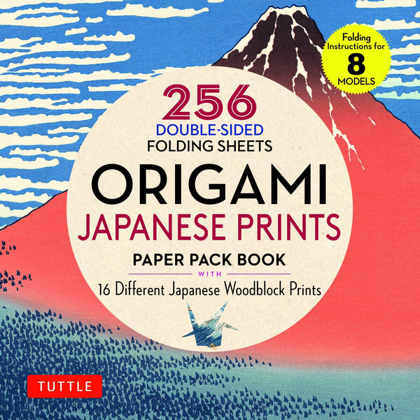 15cm Japanese Origami Paper - 256 sheets, 16 Iconic Woodblock Prints