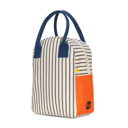 Fluf Zipper Lunch Bag Pencil Stripe Nautical
