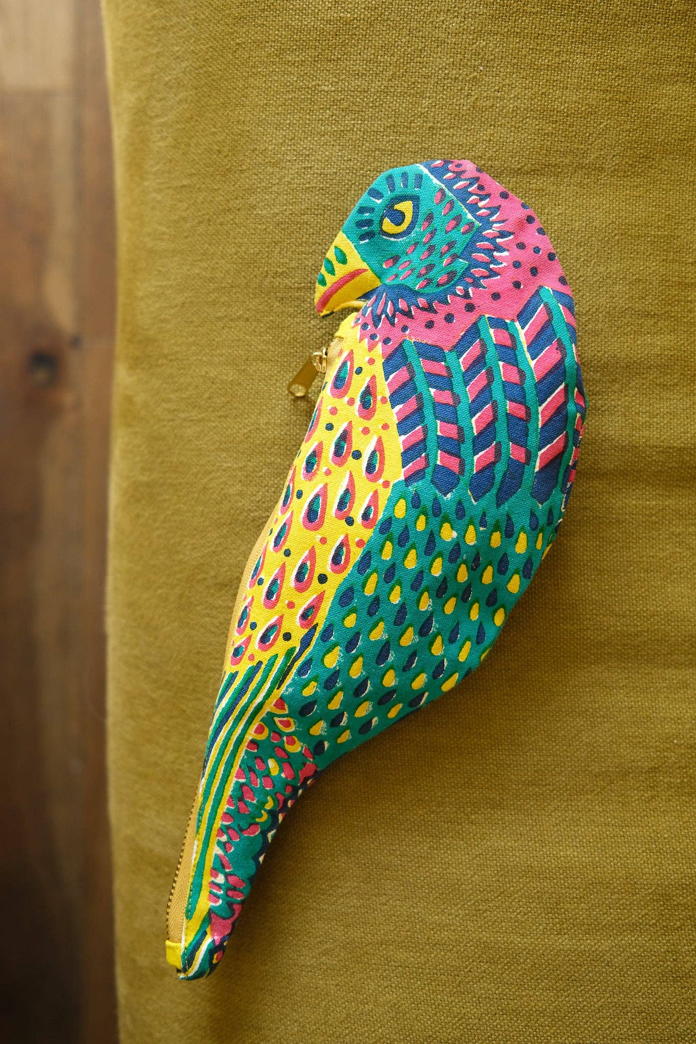 Parrot Fabric Pen & Pencil Case