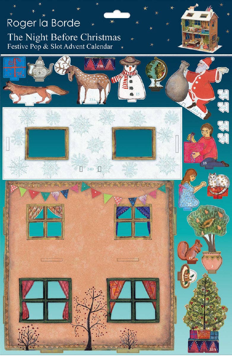 The Night Before Christmas Dolls House Pop and Slot 3D Advent Calendar