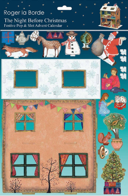 The Night Before Christmas Dolls House Pop and Slot 3D Advent Calendar