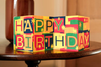 ‘HAPPY BIRTHDAY’ Concertina Card