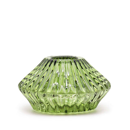 Emerald Glass Candle & Tealight Holder