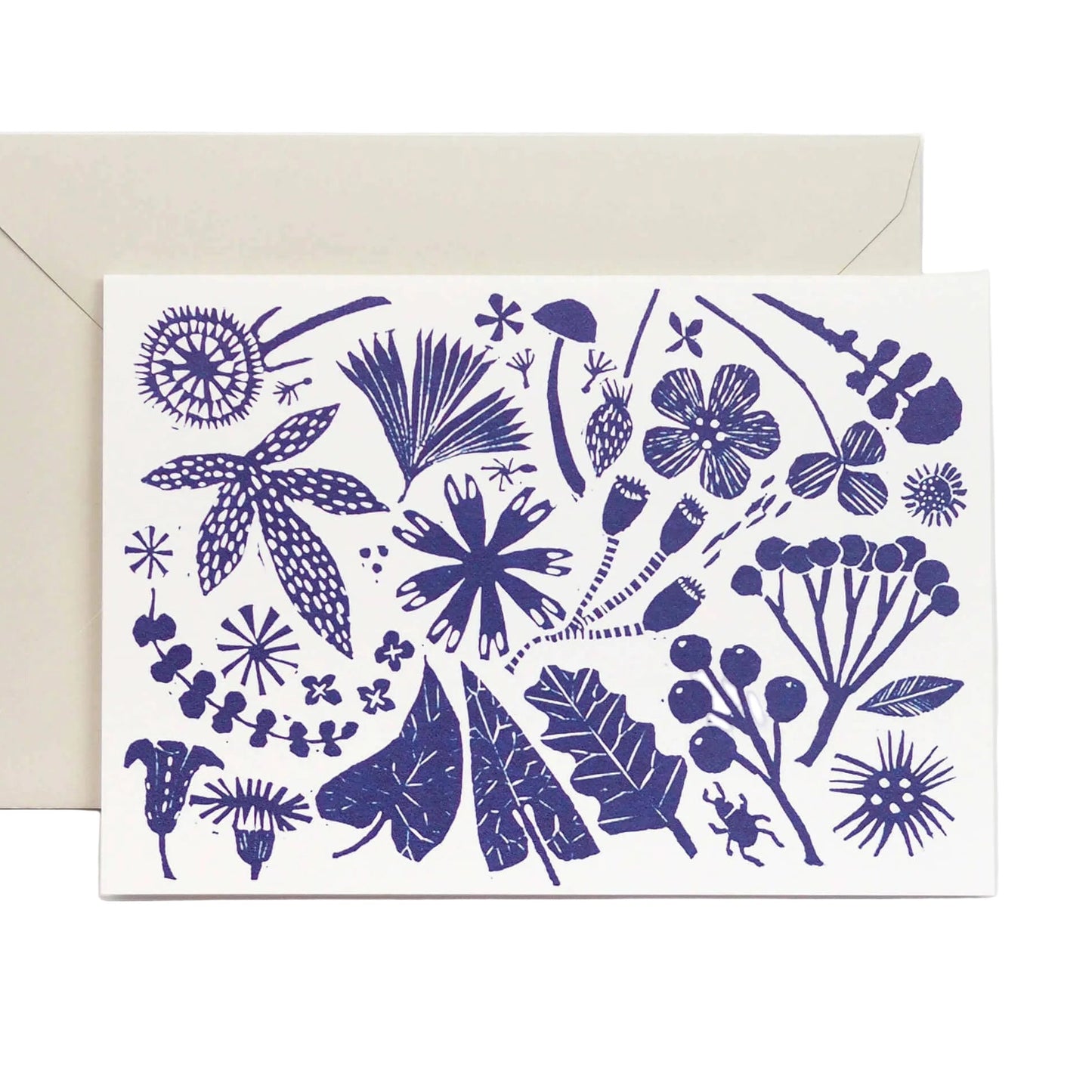 Blue Wildflower Greeting Card