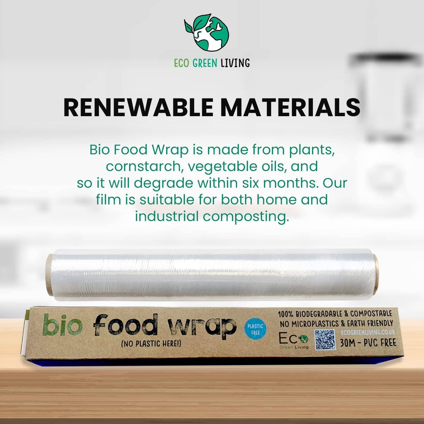Compostable Cling Film Bio Food Wrap
