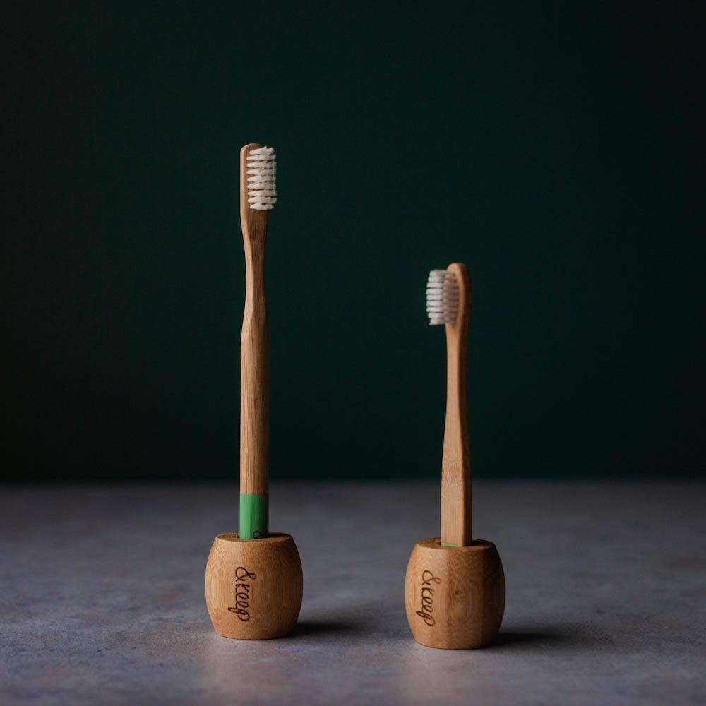 Bamboo Toothbrush Stand