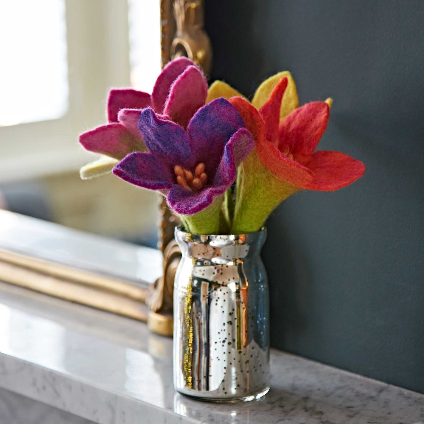 Handmade Fairtrade Felt Flower Bouquet