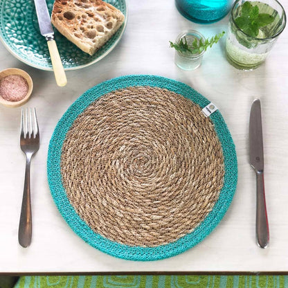 ReSpiin Set of 6 Seagrass & Jute Tablemats