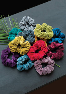 Velvet Offcut Sustainable Hair Scrunchies