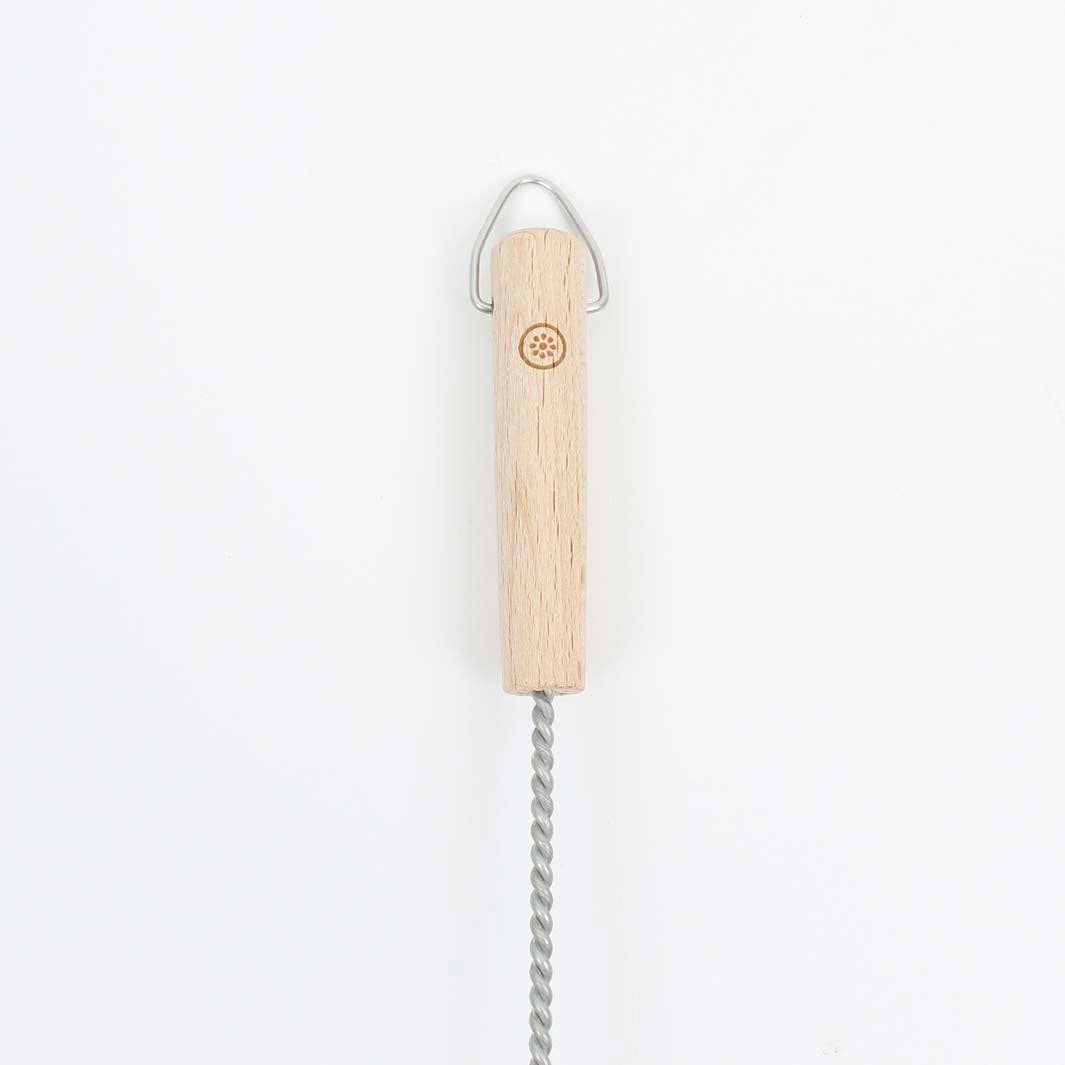 Natural Bristle Wooden Handle Bottle Brush