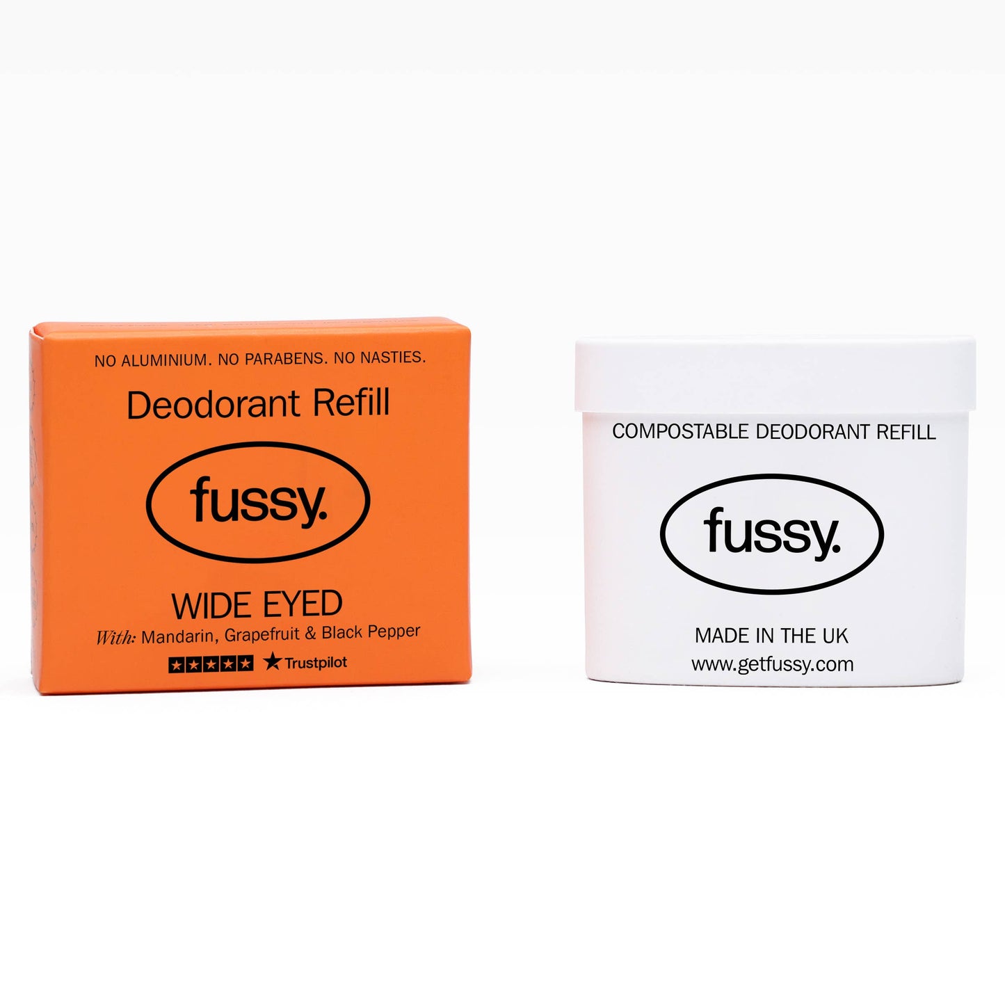 Fussy Natural Deodorant Refill - Wide Eyed | Shop Natural Deodorants at southwestcoast.co.uk