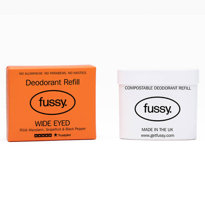 Fussy Natural Deodorant Refill - Wide Eyed | Shop Natural Deodorants at southwestcoast.co.uk